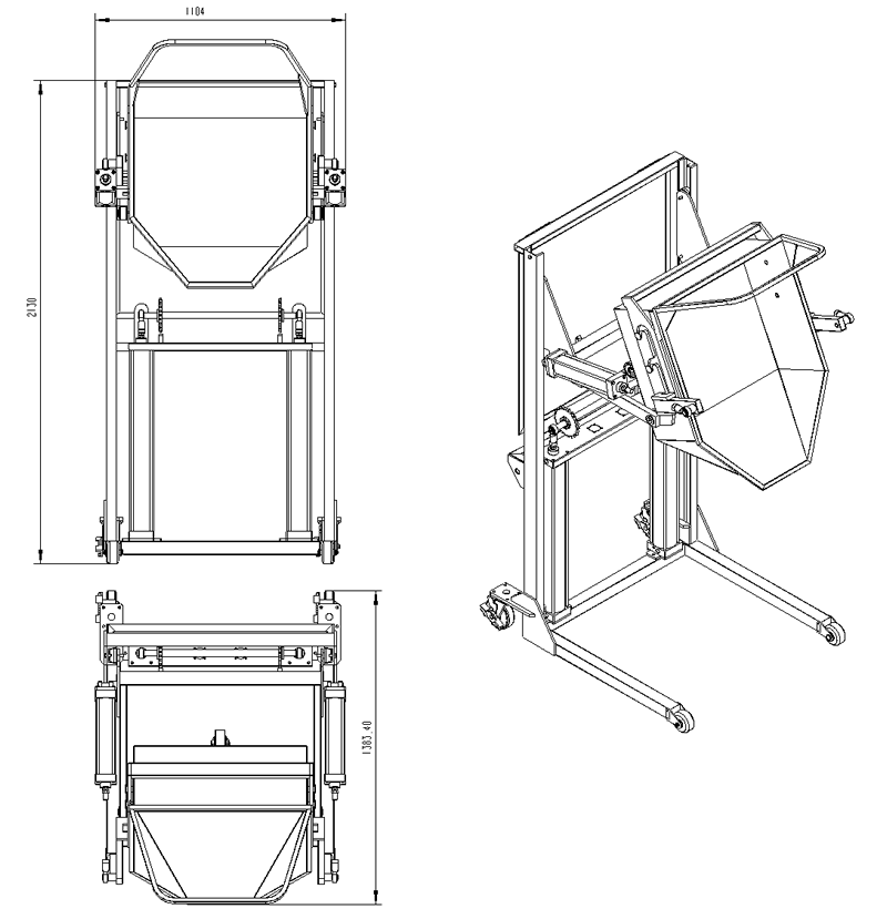 移動(dòng)式提升車(圖1) 移動(dòng)式提升車(圖1)